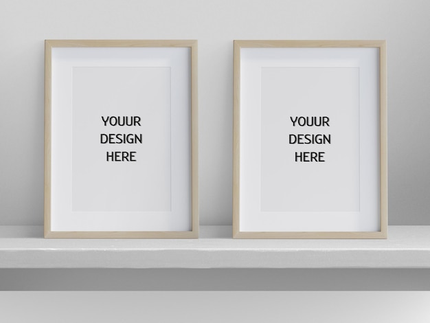 Mockup auf Papier, Foto-Mockup, Mockup im Innenraum, realistisches Mockup