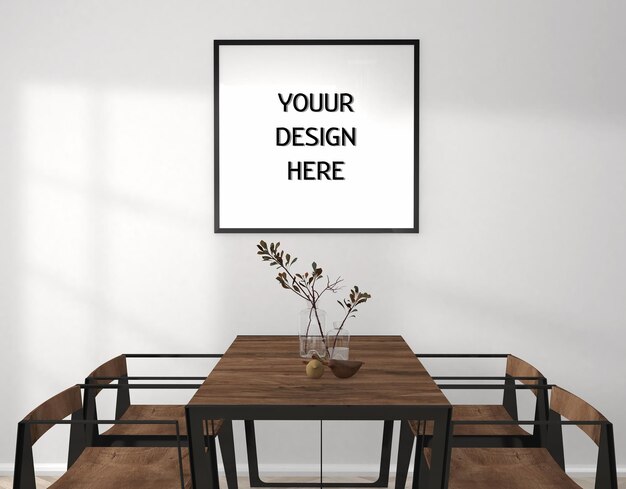 Mockup auf Papier, Foto-Mockup, Mockup im Innenraum, realistisches Mockup