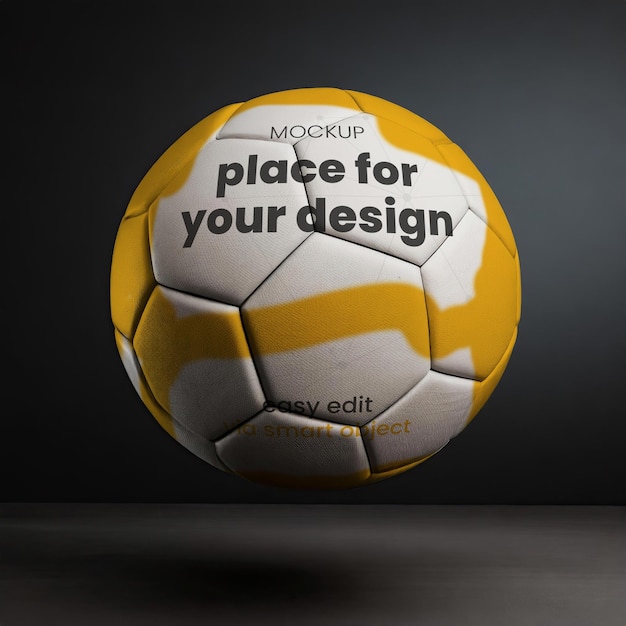 PSD mockup de ballon de football 04