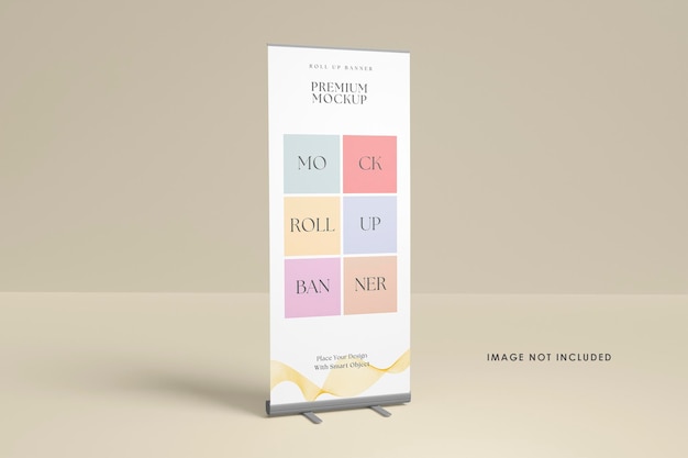 Mockup banner roll up pulito