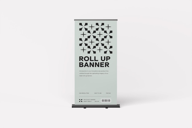 Mockup de banner vertical para publicidad y presentaciones