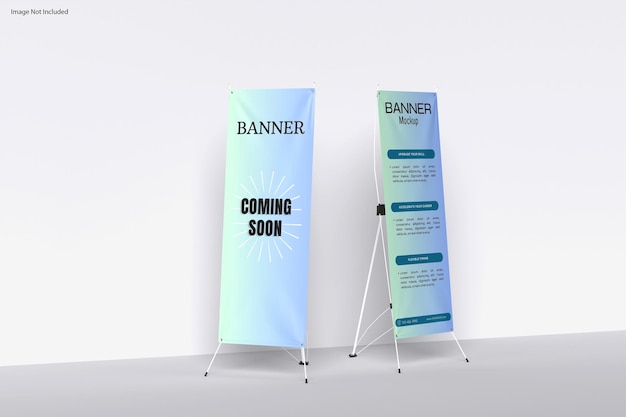 PSD mockup de la bannière x