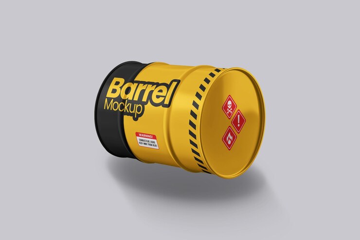 Mockup de barril aislado