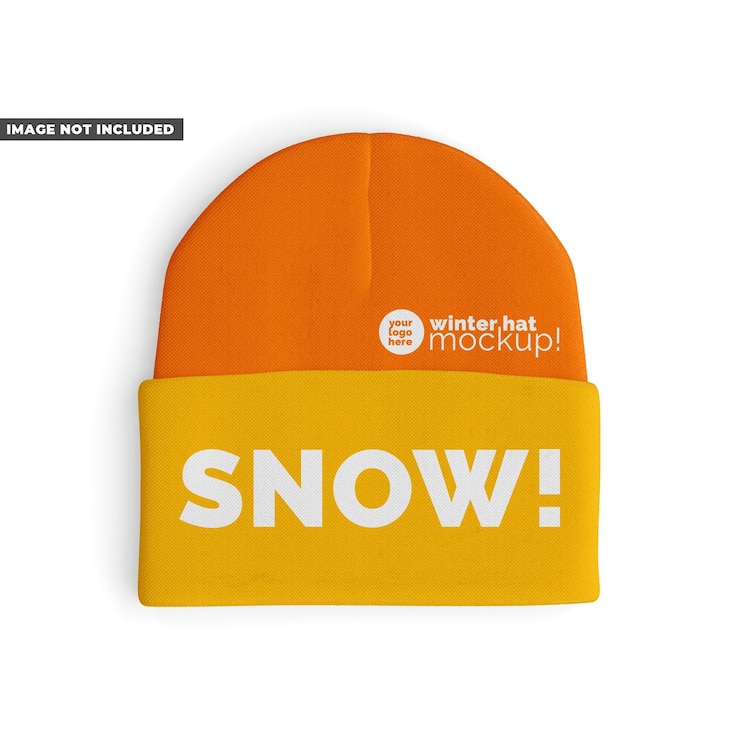 PSD mockup de la beanie de invierno