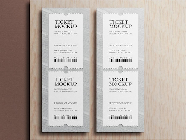 Mockup biglietto evento