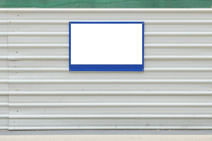 PSD mockup-bild von leeren plakaten, weißen bildschirmen und led-außenplakaten für straßenwerbungxd