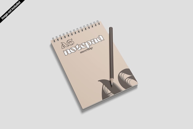 Mockup del bloc de notas A6