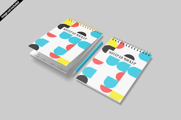 Mockup de bloc de notas