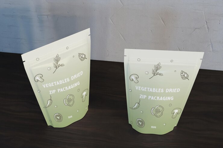 PSD mockup de la bolsa con cremallera