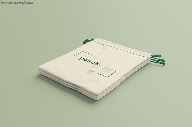 Mockup de la bolsa de la cuerda de arrastre