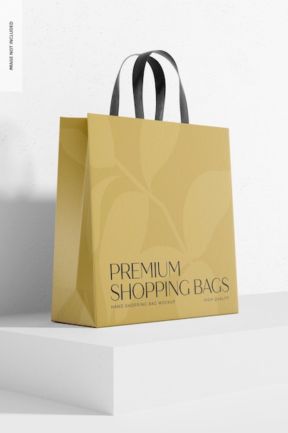 Mockup de Bolsa de Mano, Vista Izquierda