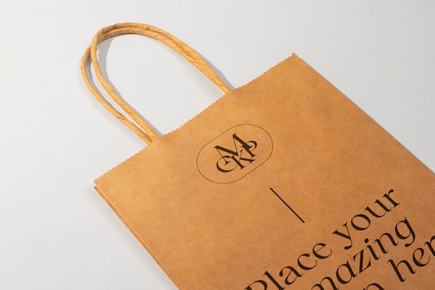 Mockup de bolsa de papel