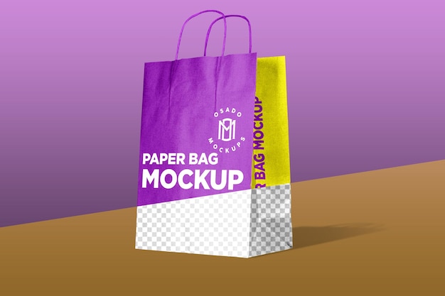 Mockup de bolsa de papel