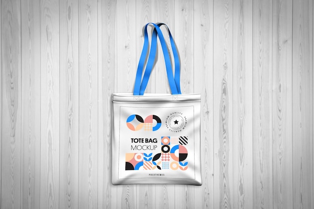 PSD mockup de la bolsa de tote