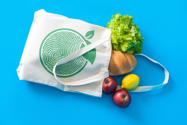 PSD mockup de la bolsa de tote