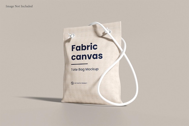 Mockup de bolsa de totebag de lienzo