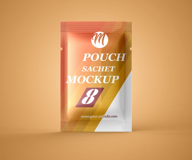 Mockup de bolsita de envasado de alimentos archivo psd gratis