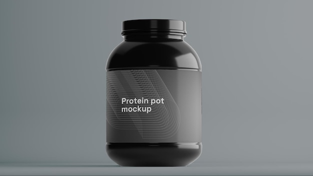 Mockup bote de proteina