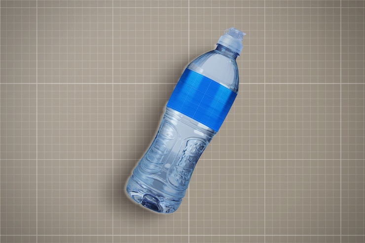PSD mockup de botella de agua