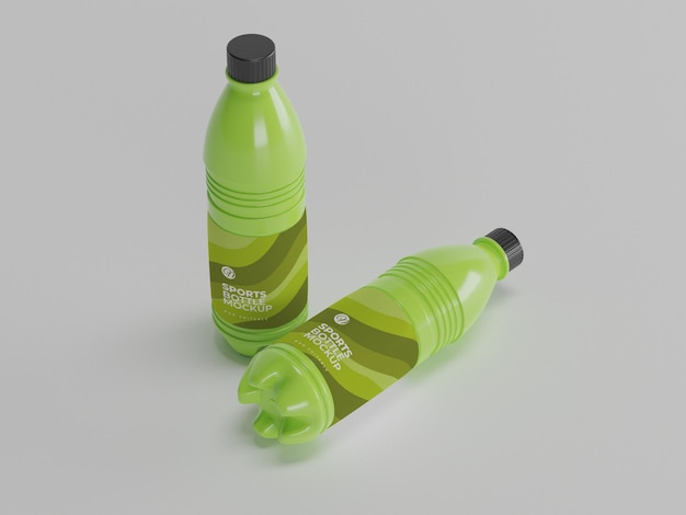 PSD mockup de botella de agua