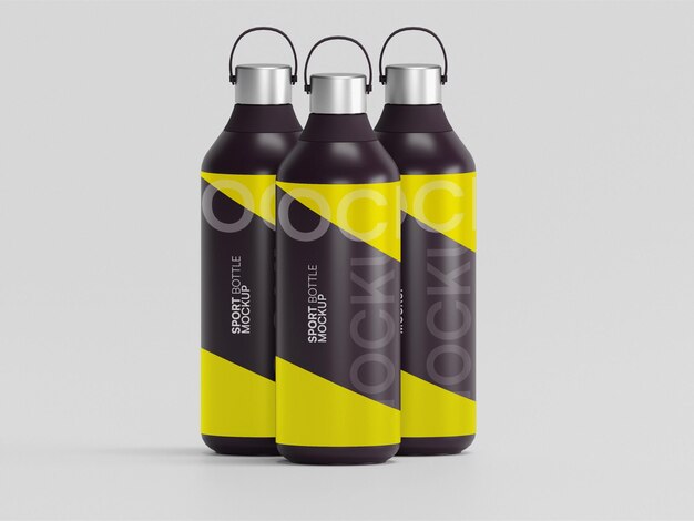 Mockup de botella de agua