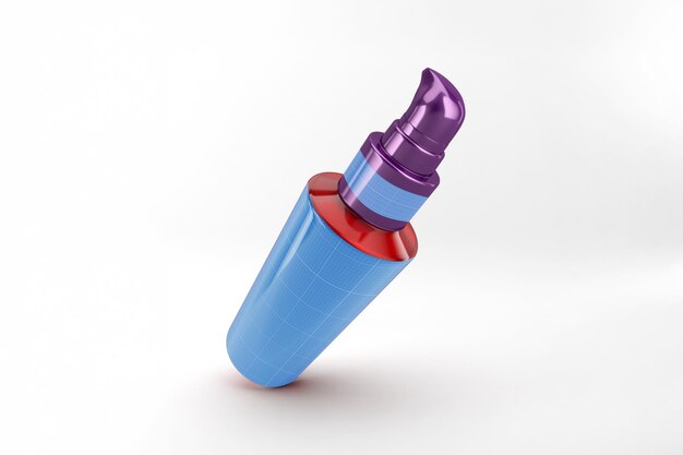 Mockup de la botella de la bomba