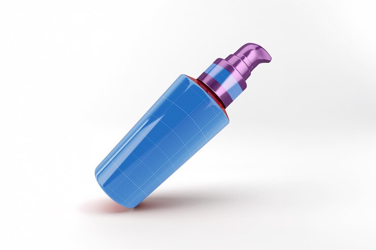PSD mockup de la botella de la bomba