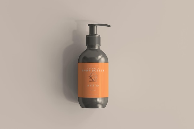 Mockup de la botella de la bomba