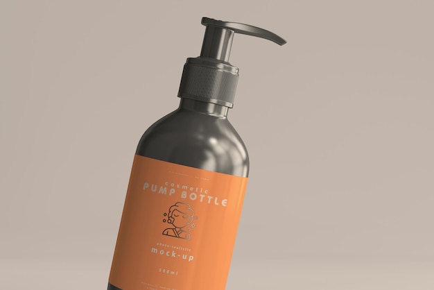 Mockup de la botella de la bomba