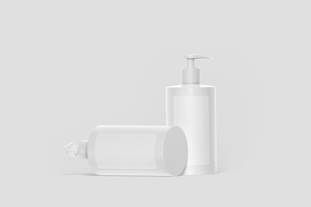Mockup de la botella de la bomba