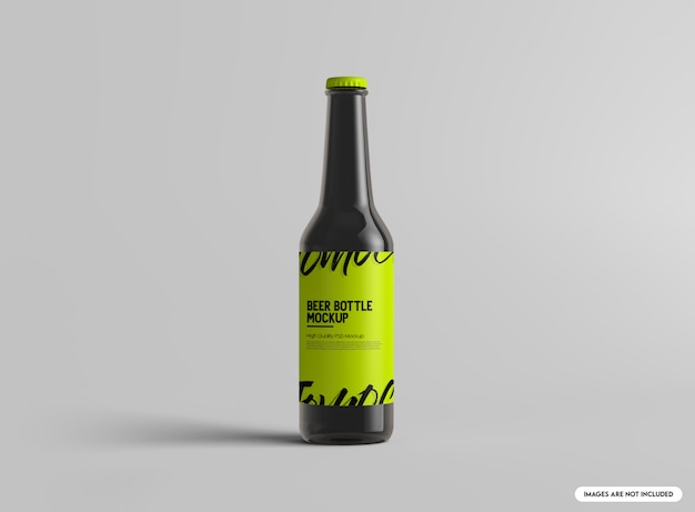 Mockup de una botella de cerveza
