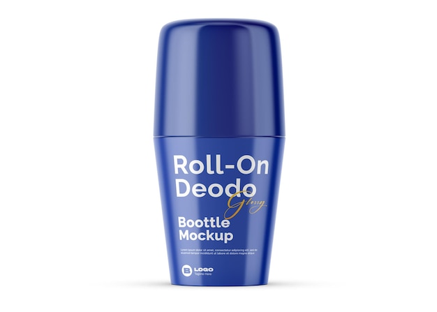 Mockup de una botella de desodorante enrollable