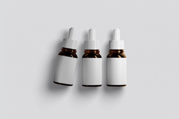 Mockup de la botella de gotero