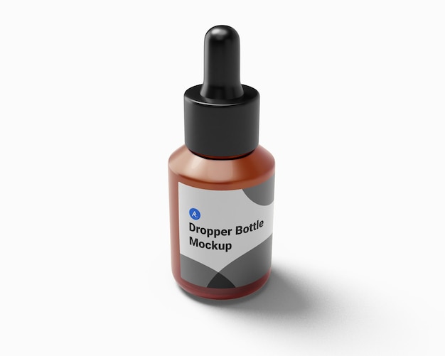 Mockup de la botella de gotero