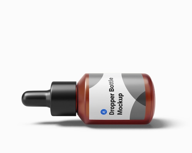 Mockup de la botella de gotero