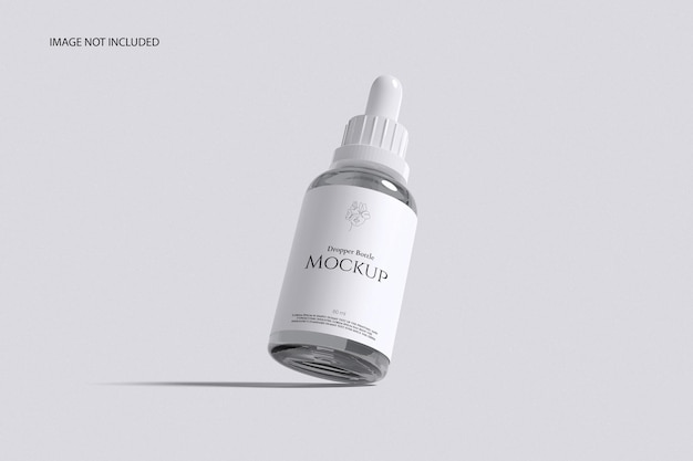 Mockup de la botella de gotero