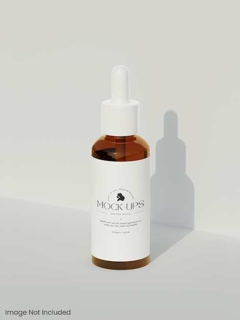 Mockup de la botella de gotero