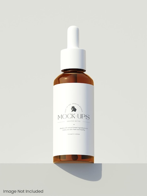 Mockup de la botella de gotero