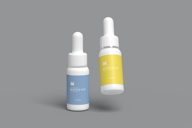 Mockup de la botella de gotero