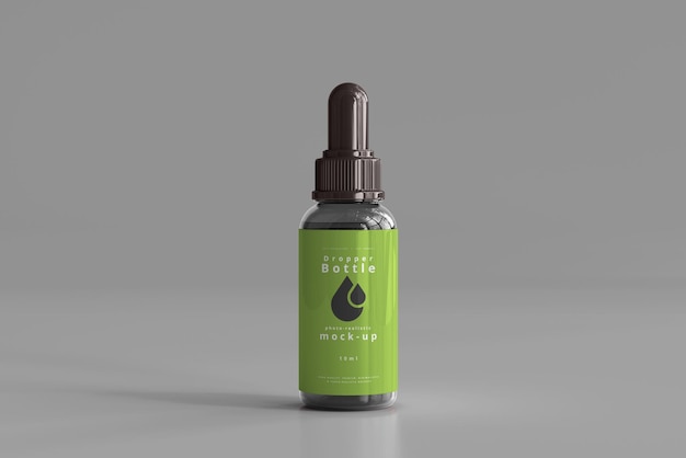 Mockup de la botella de gotero