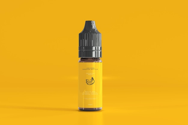 Mockup de la botella de gotero
