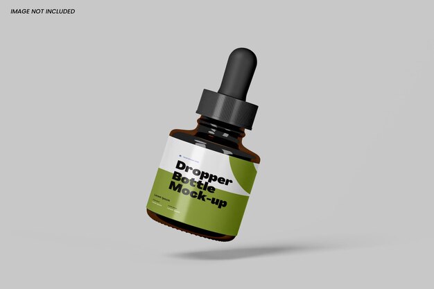 Mockup de la botella de gotero