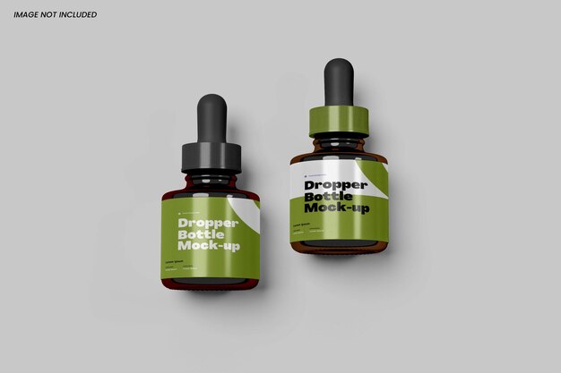 Mockup de la botella de gotero