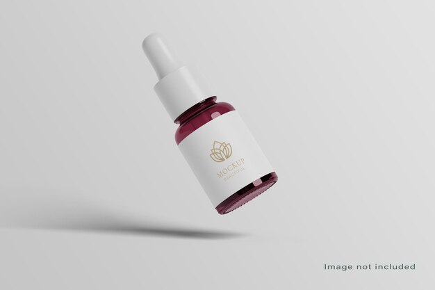 Mockup de la botella de gotero