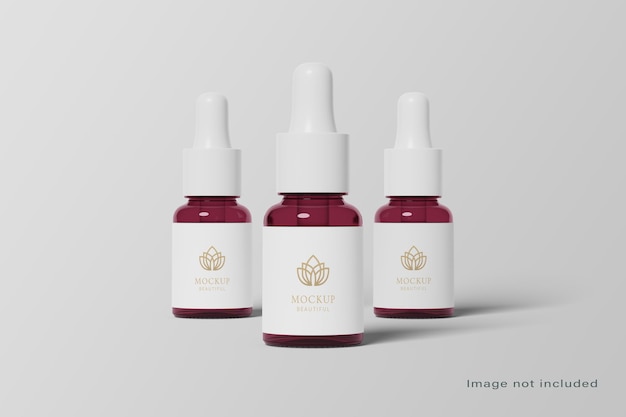 Mockup de la botella de gotero