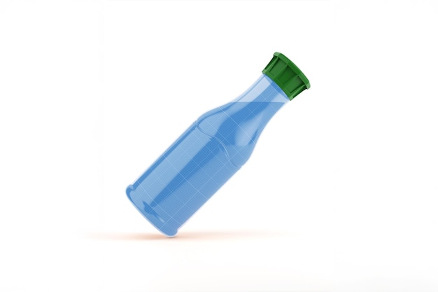 Mockup de una botella de plástico de jugo