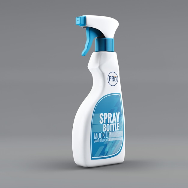 Mockup de botella de pulverización