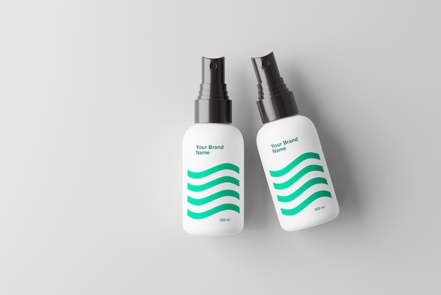 Mockup de botella de pulverización