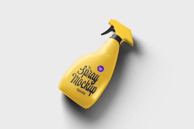 Mockup de botella de pulverización