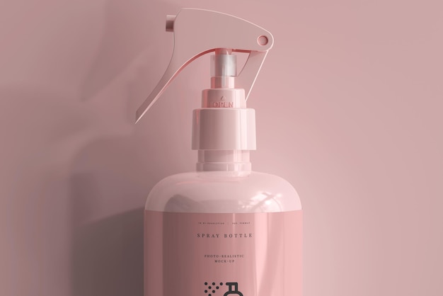 Mockup de botella de pulverización